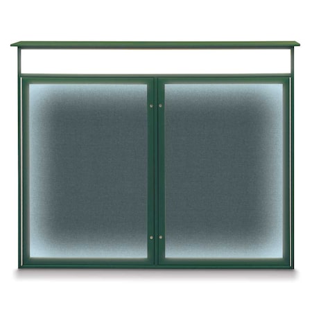 United Visual Products Open Faced Traditional Rounded Corkboard UV645ARC-GOLD-DRKSPR